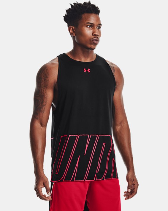 Men's UA Baseline Reversible Tank, Black, pdpMainDesktop image number 1